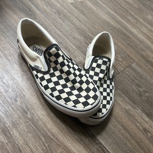 Vans Classic Slip Ons Black/White size W10/M8.5